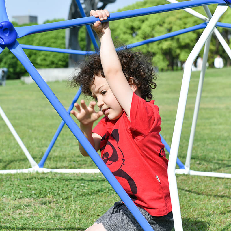 11ft Blue Kids Geometric Dome Climber - Steel Climbing Tower