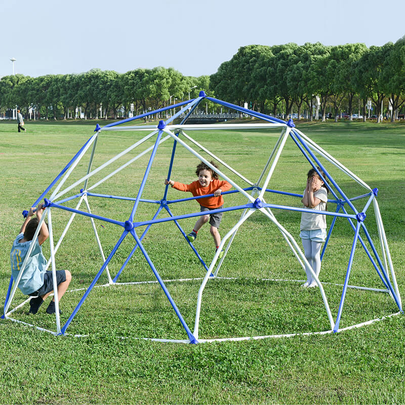 11ft Blue Kids Geometric Dome Climber - Steel Climbing Tower