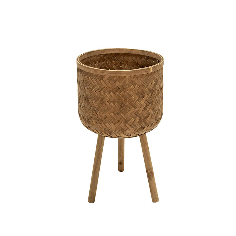 wooden plant stand