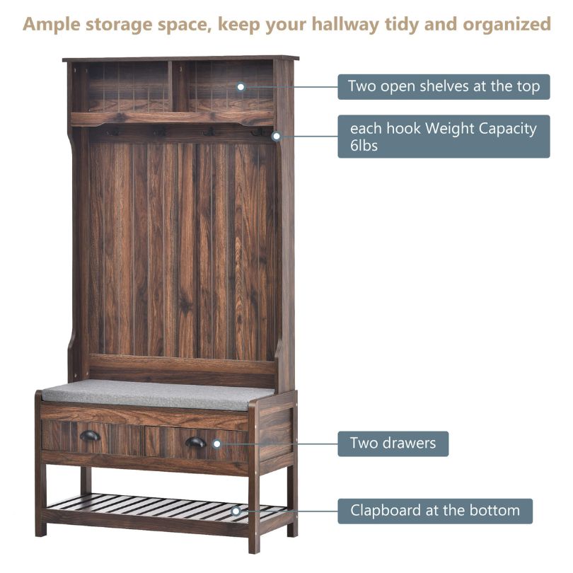 wooden entryway furniture