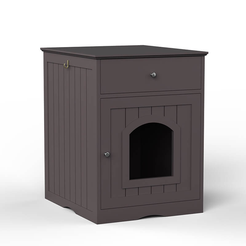  Cat Litter Box with closed storage 