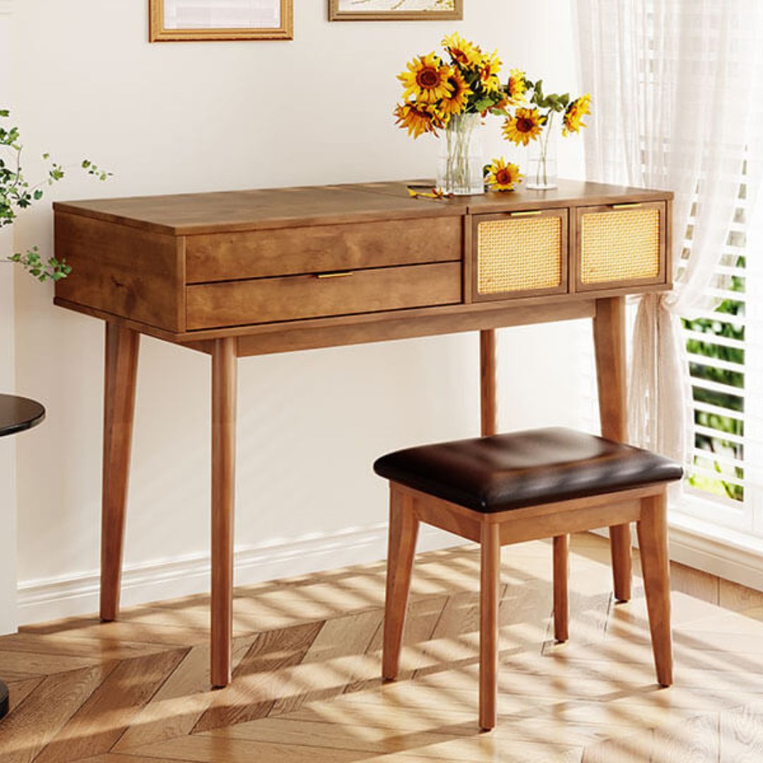 solid wood bedroom vanity set