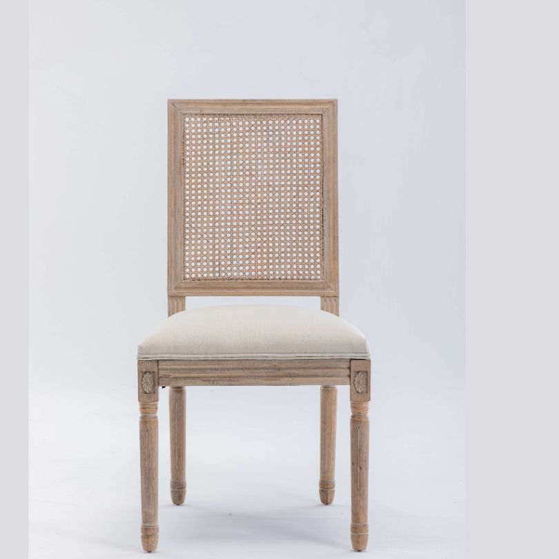 A single Continental Beige chair in a white background