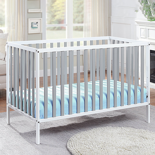 Deux Remi 3-in-1 Convertible Island Toddler Crib white