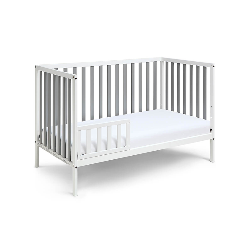 Deux Remi 3-in-1 Convertible Island Toddler Crib white