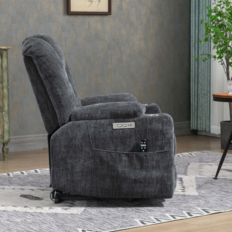 gray massage recliner chaor