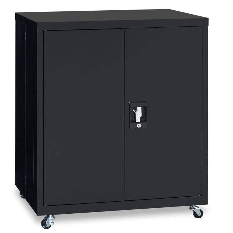 Industrial Black Filing Cabinet with Adjustable Shelf