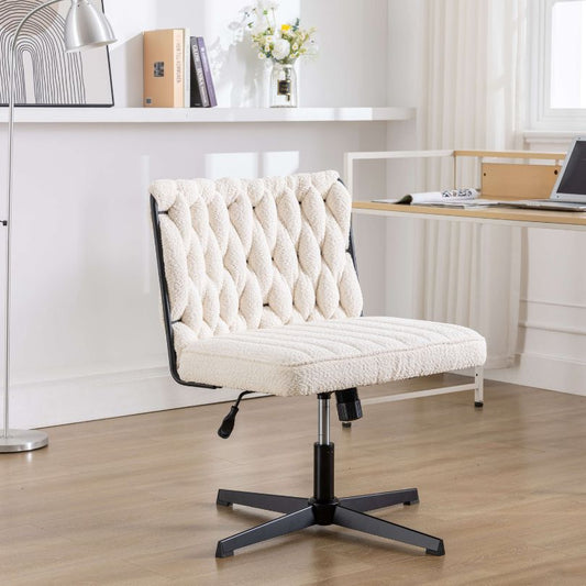 Luxury Swivel Armless Office Desk Chair