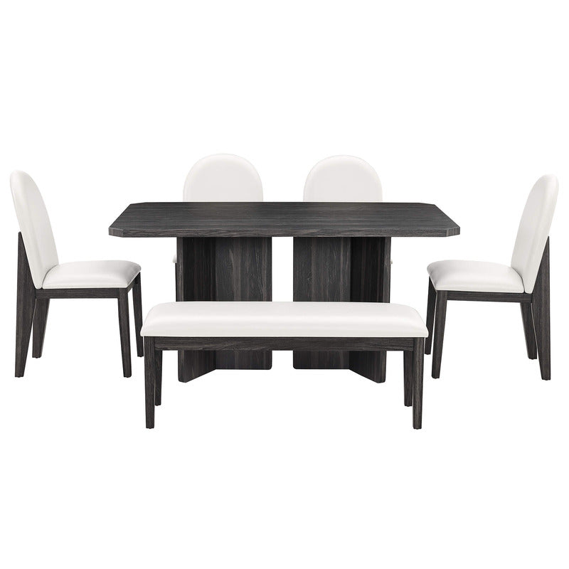 black and white dining room furniture set