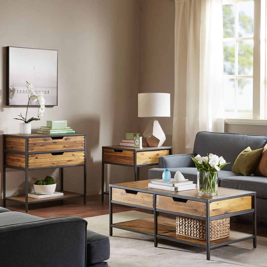  2-Drawer Accent Chest in a living room 