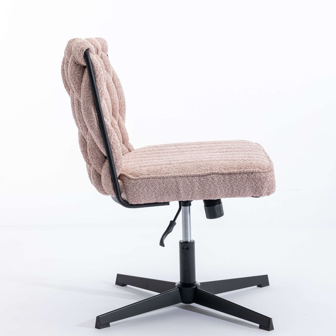 Modern Armless Office Desk Chair No Wheels – Liminal Luxe