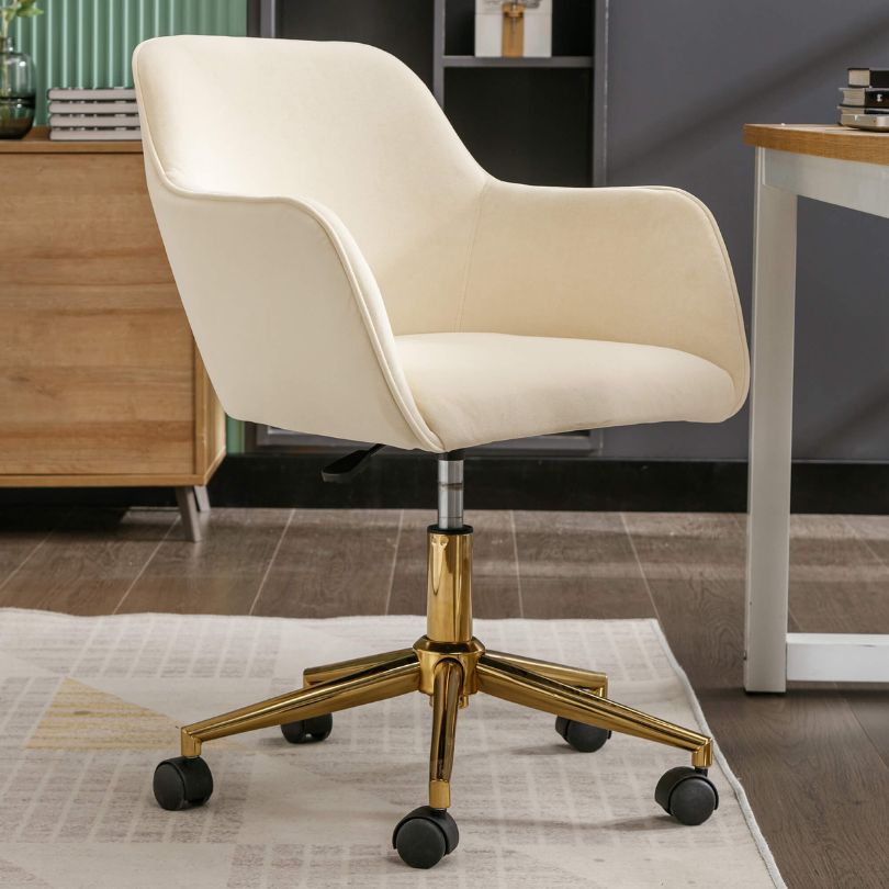 luxury office arm chair with wheels