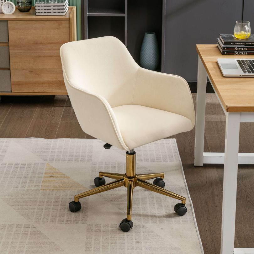 luxury office arm chair with wheels