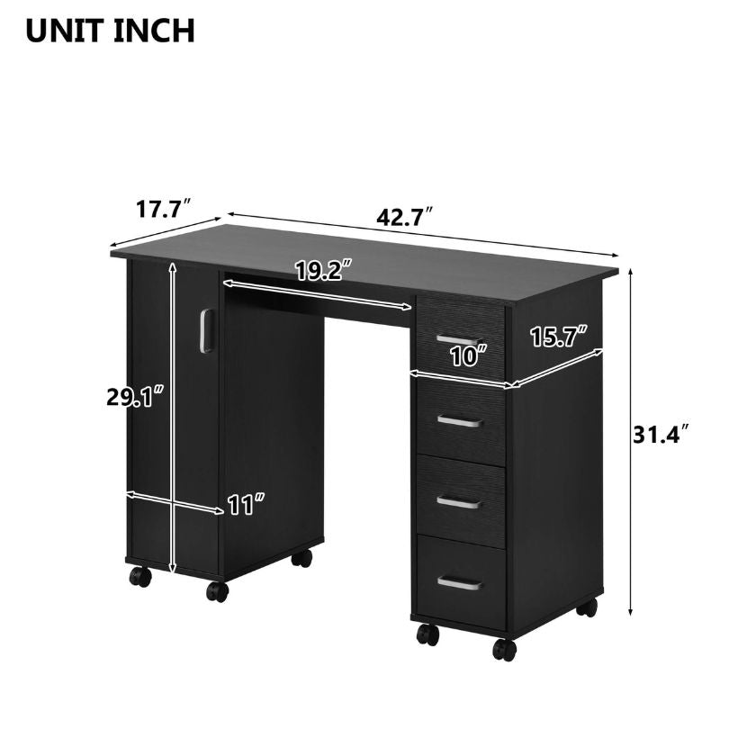 home office furniture with wheels