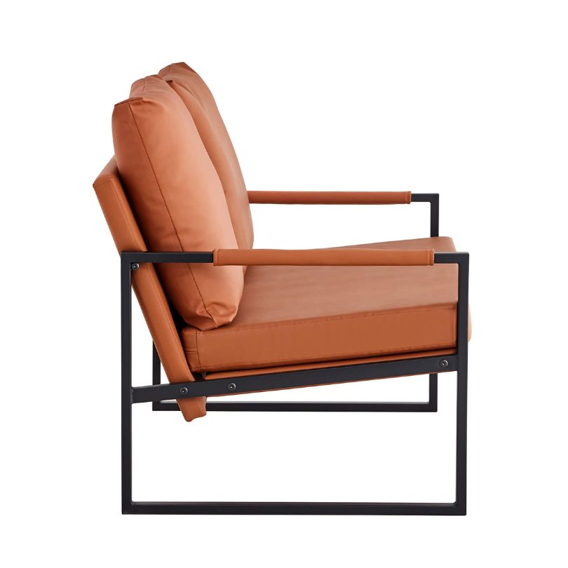 The Metal Frame side-view of the Two-Seater Sofa