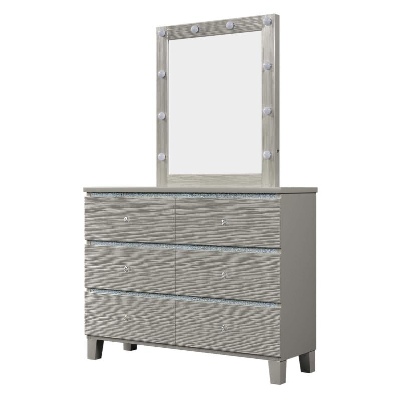 stylish vanity lighted mirror