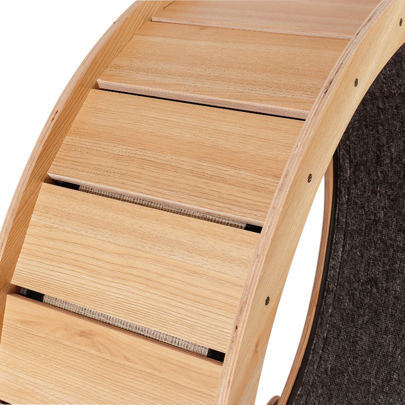 Modern Indoor Wooden Cat Exercise Wheel