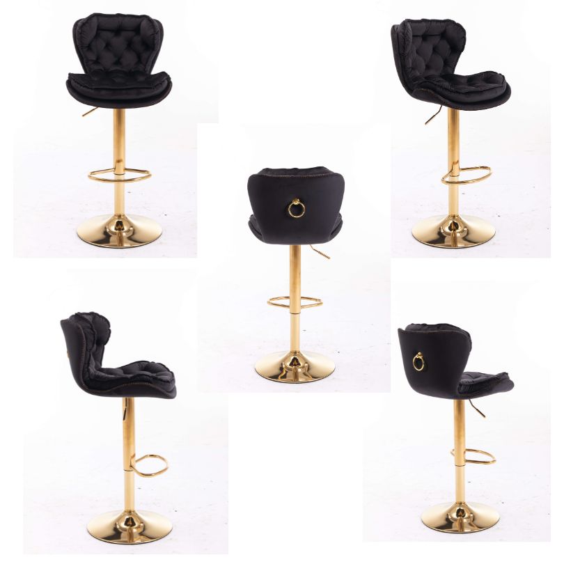 black and golden high seat