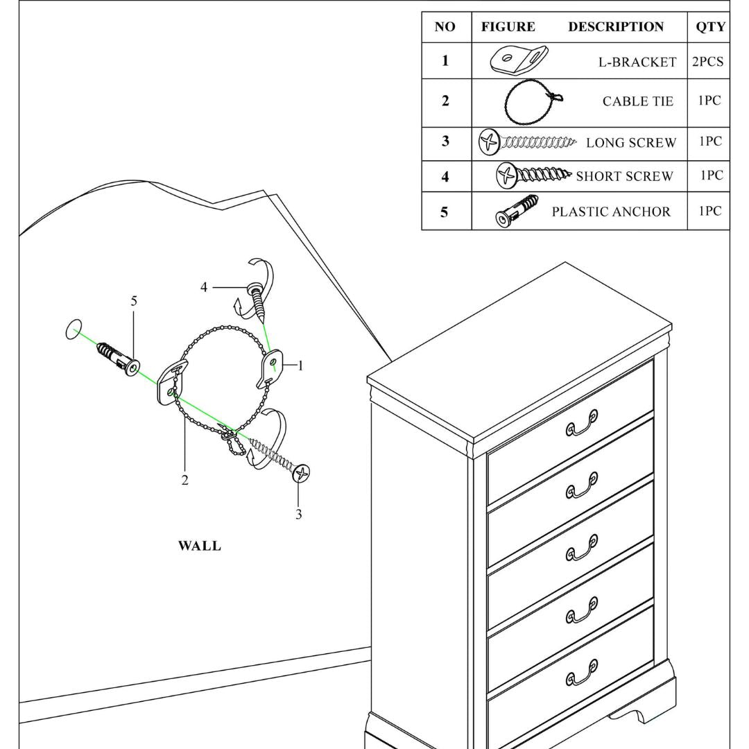 Modern White Bedroom Chest of Drawer