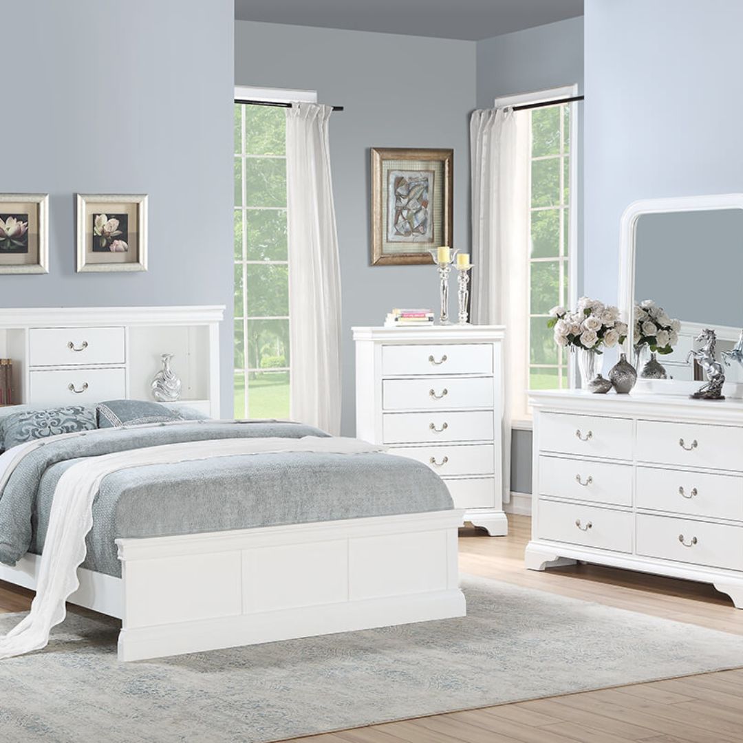 Modern White Bedroom Chest of Drawer