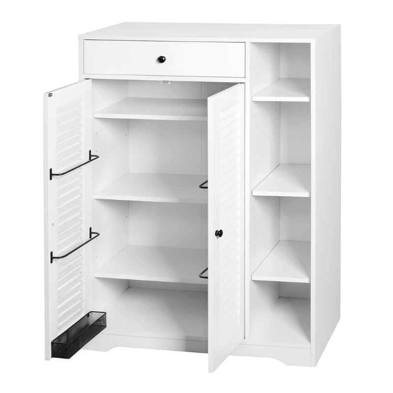 Modern White Slim Shoe Cabinet