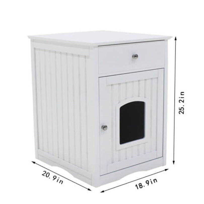 Multipurpose Wooden Pet House Cat Litter Box