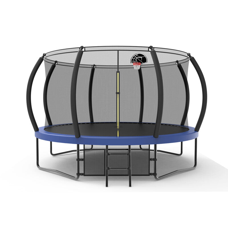 New 14FT Blue Large Steel Trampoline