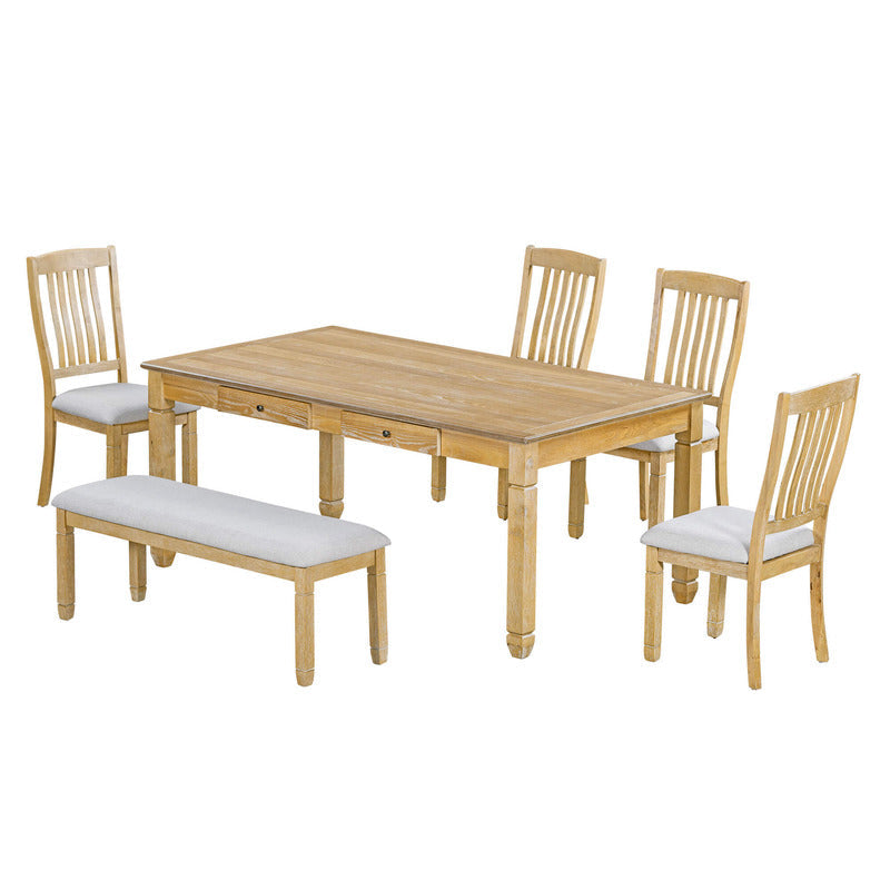 rustic farmhouse dinner furniture set