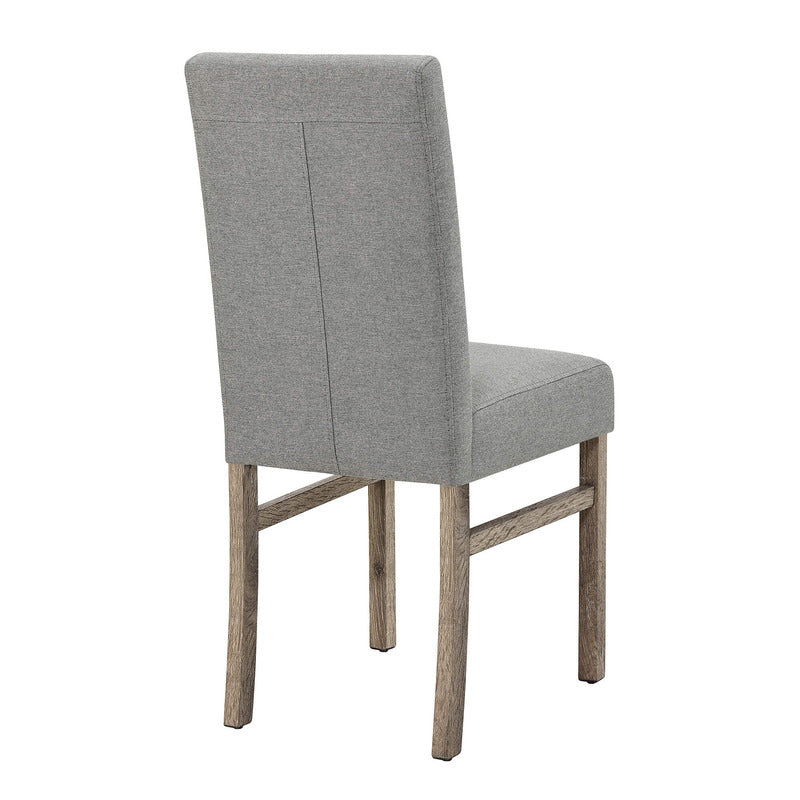 Wood dining table chair in a white background