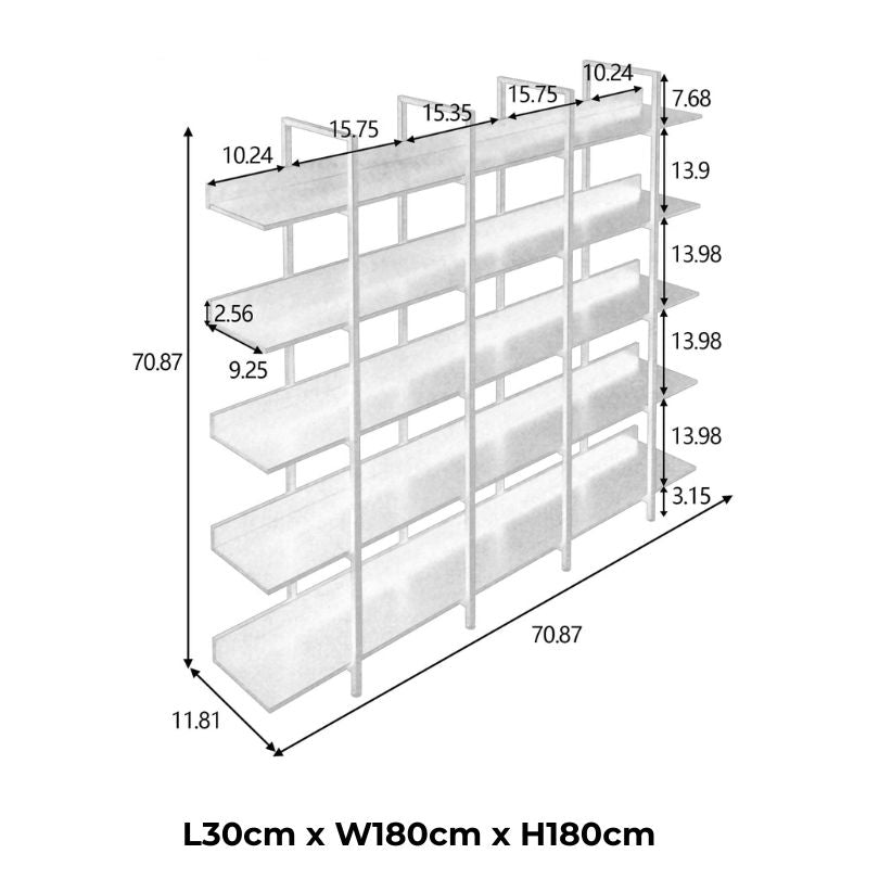 freestanding tall bookshelf