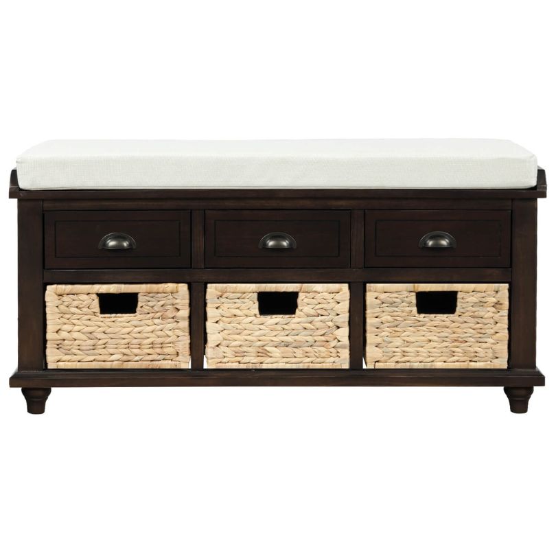 Open Rattan Baskets Open 3 Drawers