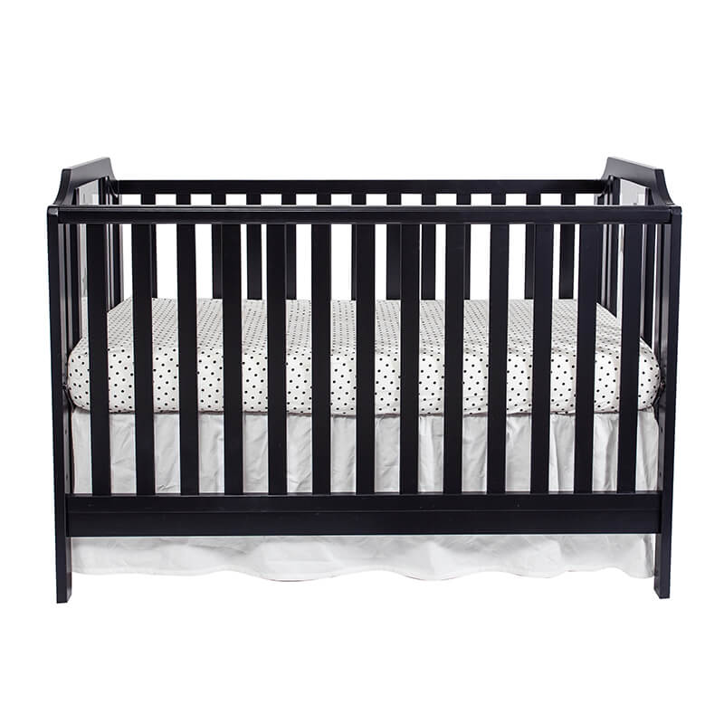 Island Toddler Crib Black