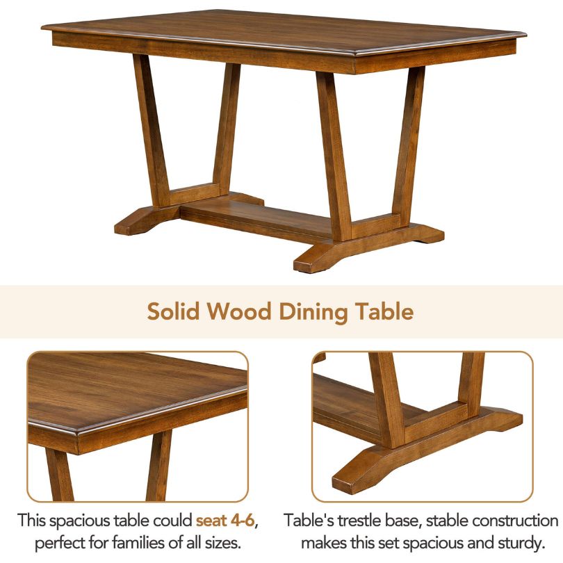 Solid wood dining 