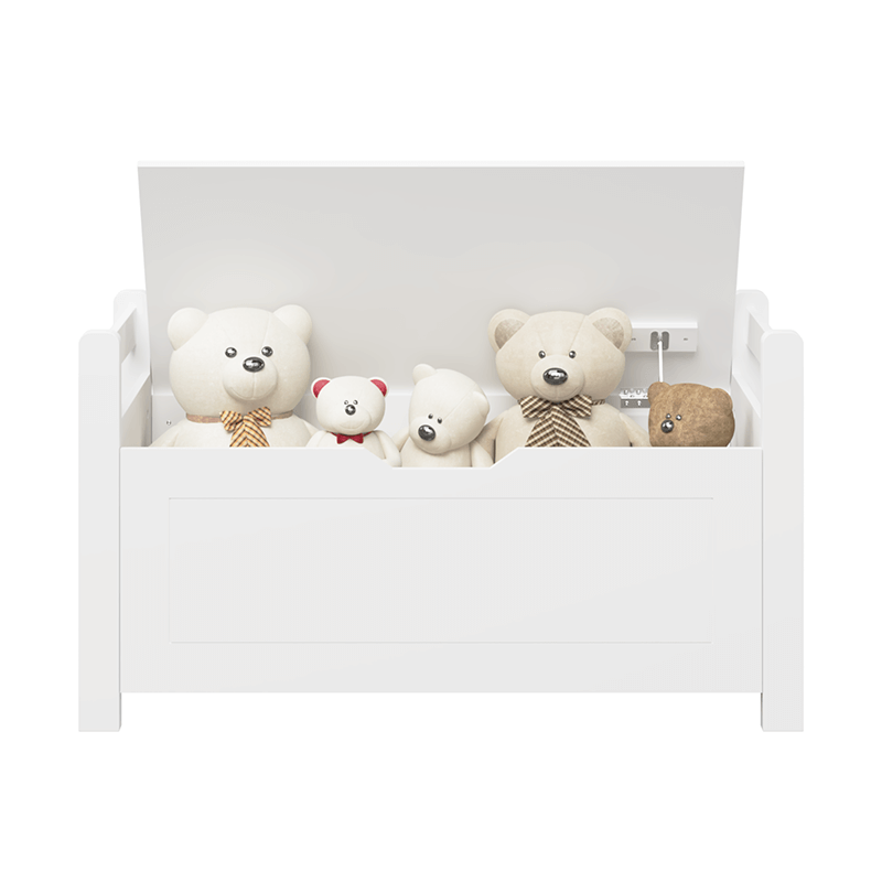 White Wooden Toy Box